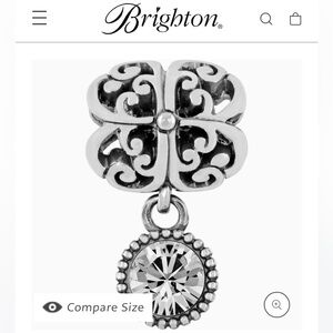 Brighton Silver Bijou Bead - April